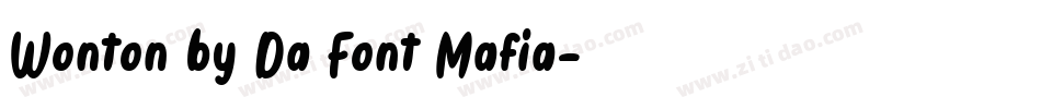 Wonton by Da Font Mafia字体转换